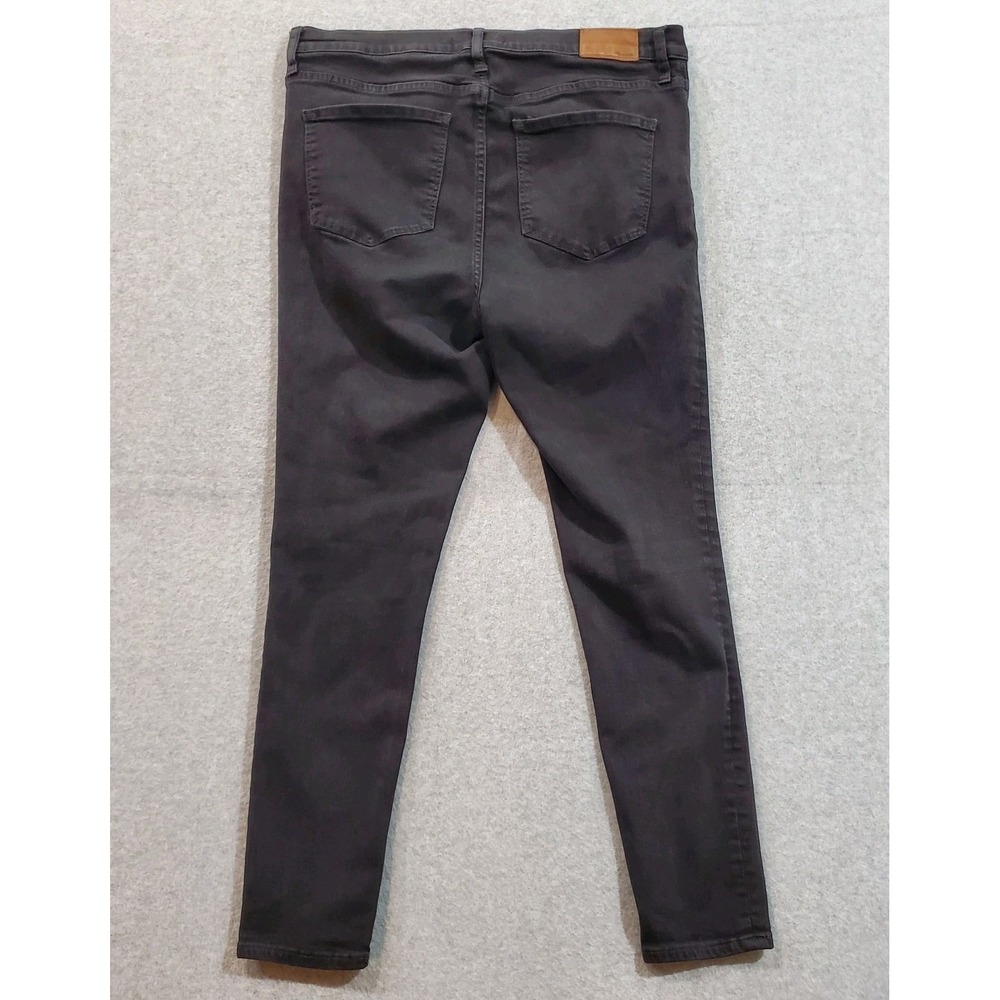 Madewell‎ Jeans Size 32 Womens RoadTripper Skinny Wash Black Denim Pants Stretch - Picture 2 of 11
